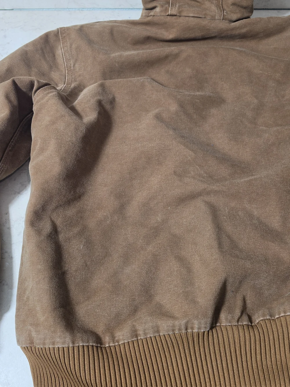 Carhartt J130 brown hooded work wear jacket Medium